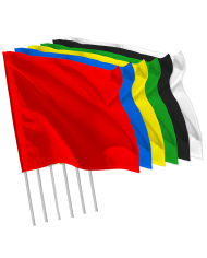 Single-colour flag 1.5m x 1.5m - 100 pcs