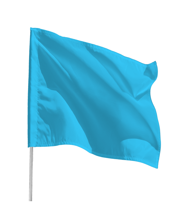 Single-colour flag 1.5m x 1.5m - 100 pcs