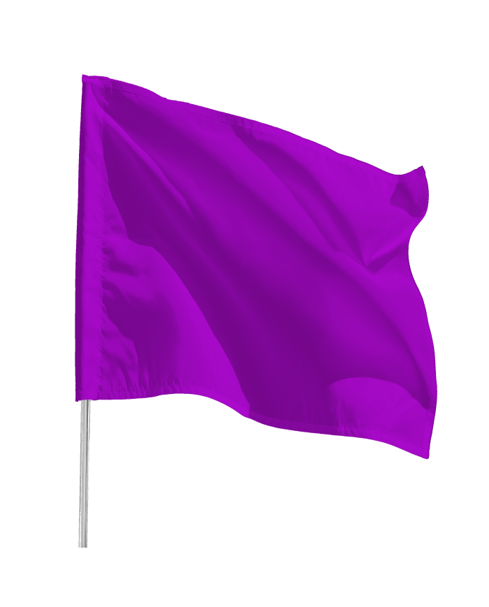 Single-colour flag 1.5m x 1.5m - 100 pcs